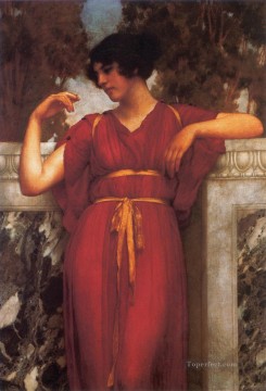  classicist Canvas - The Ring 1898 Neoclassicist lady John William Godward